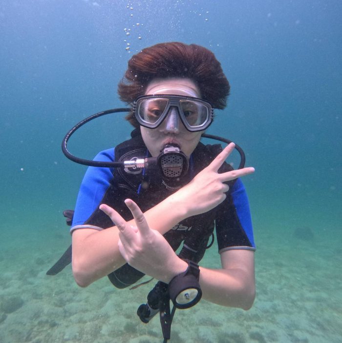 Nha Trang, diver underwater