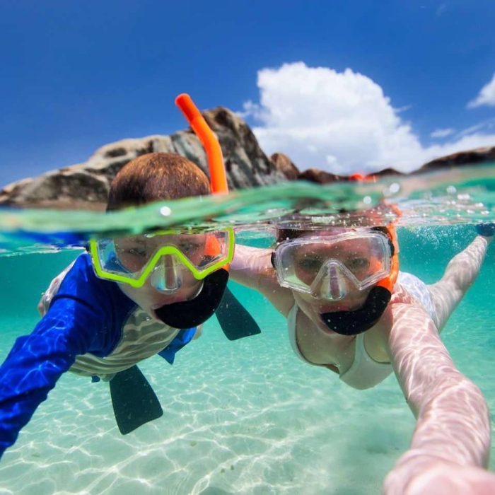 kids snorkeling at Nha Trang bay